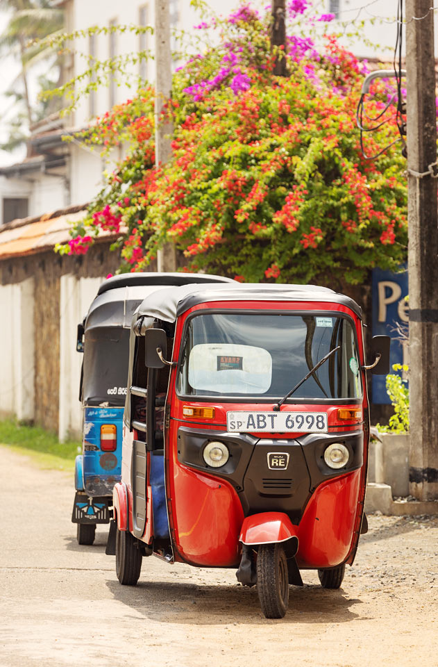 Galle Road i Kabalana Beach, Ahangama