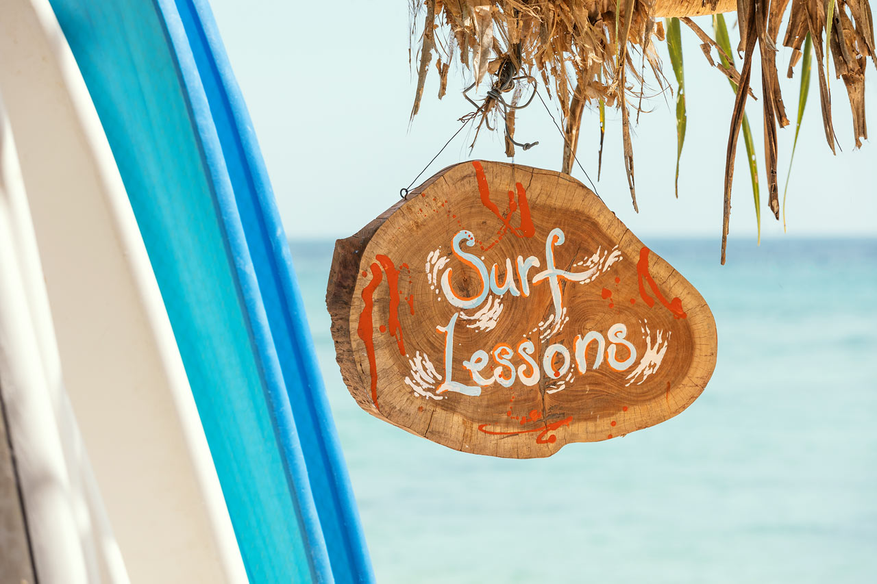 Hiriketiya Beach på sydsiden av Sri Lanka