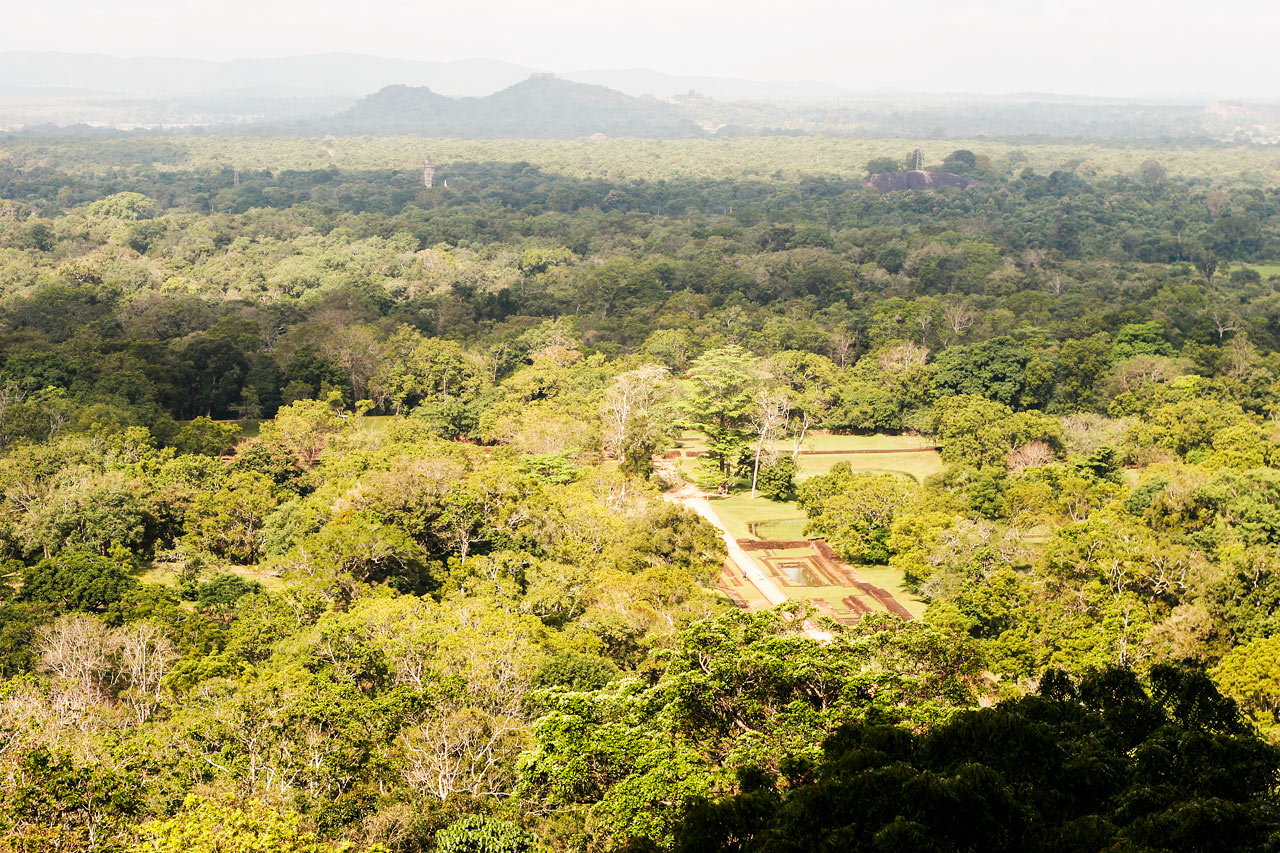 Utsikt fra Sigiriya-festningen