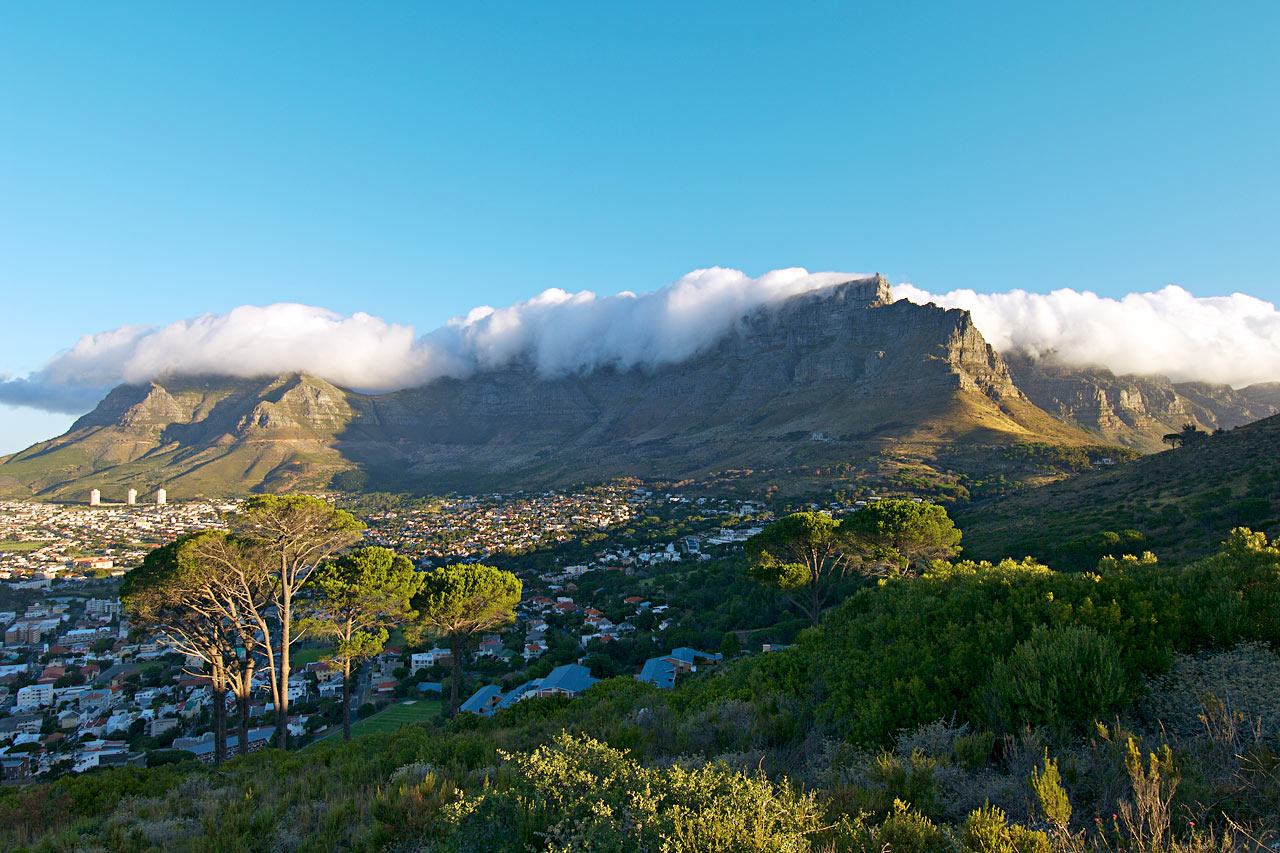 Utsikt mot Taffelberget fra Signal Hill, Cape Town