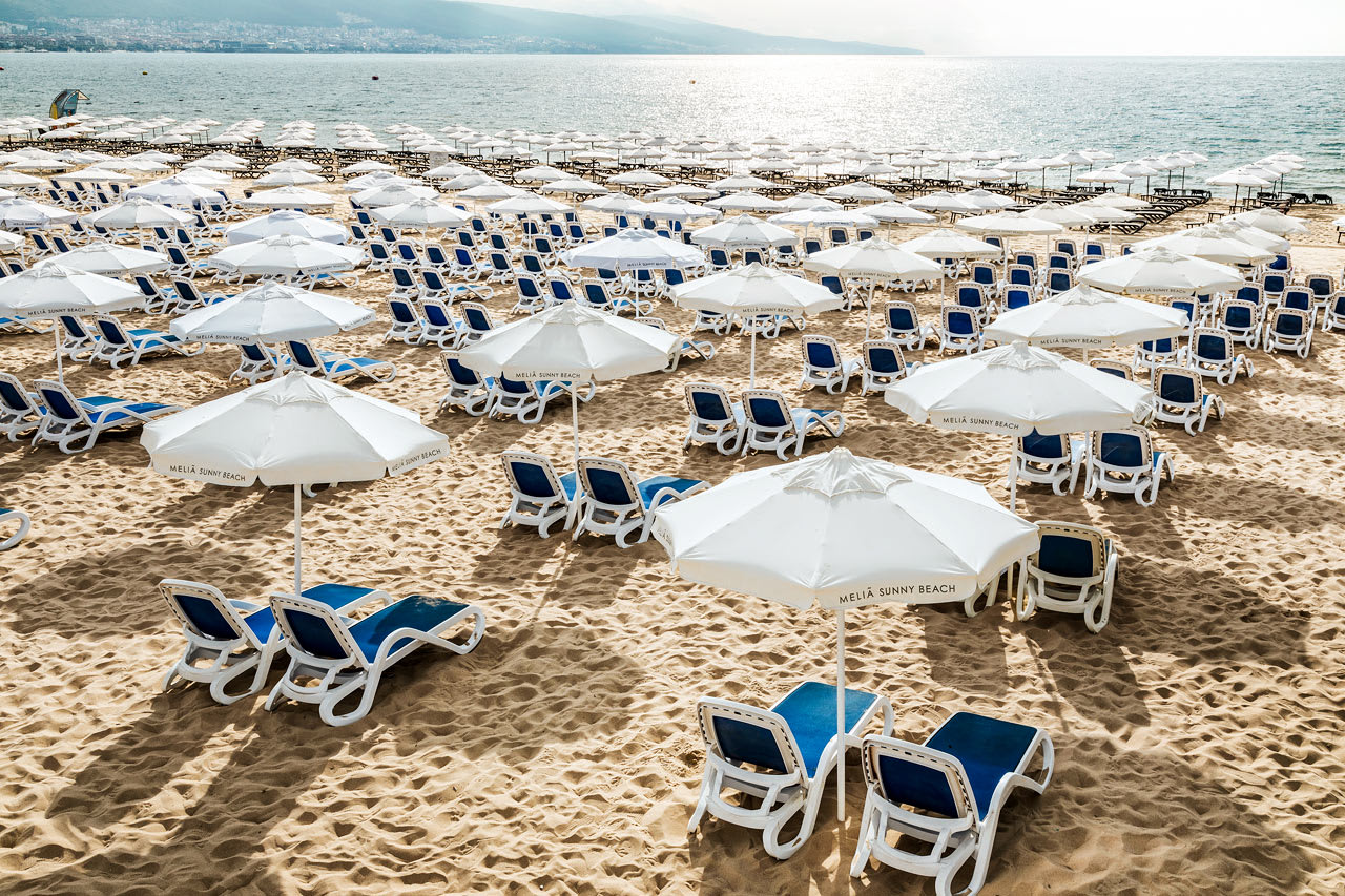 Hotellets egen strand