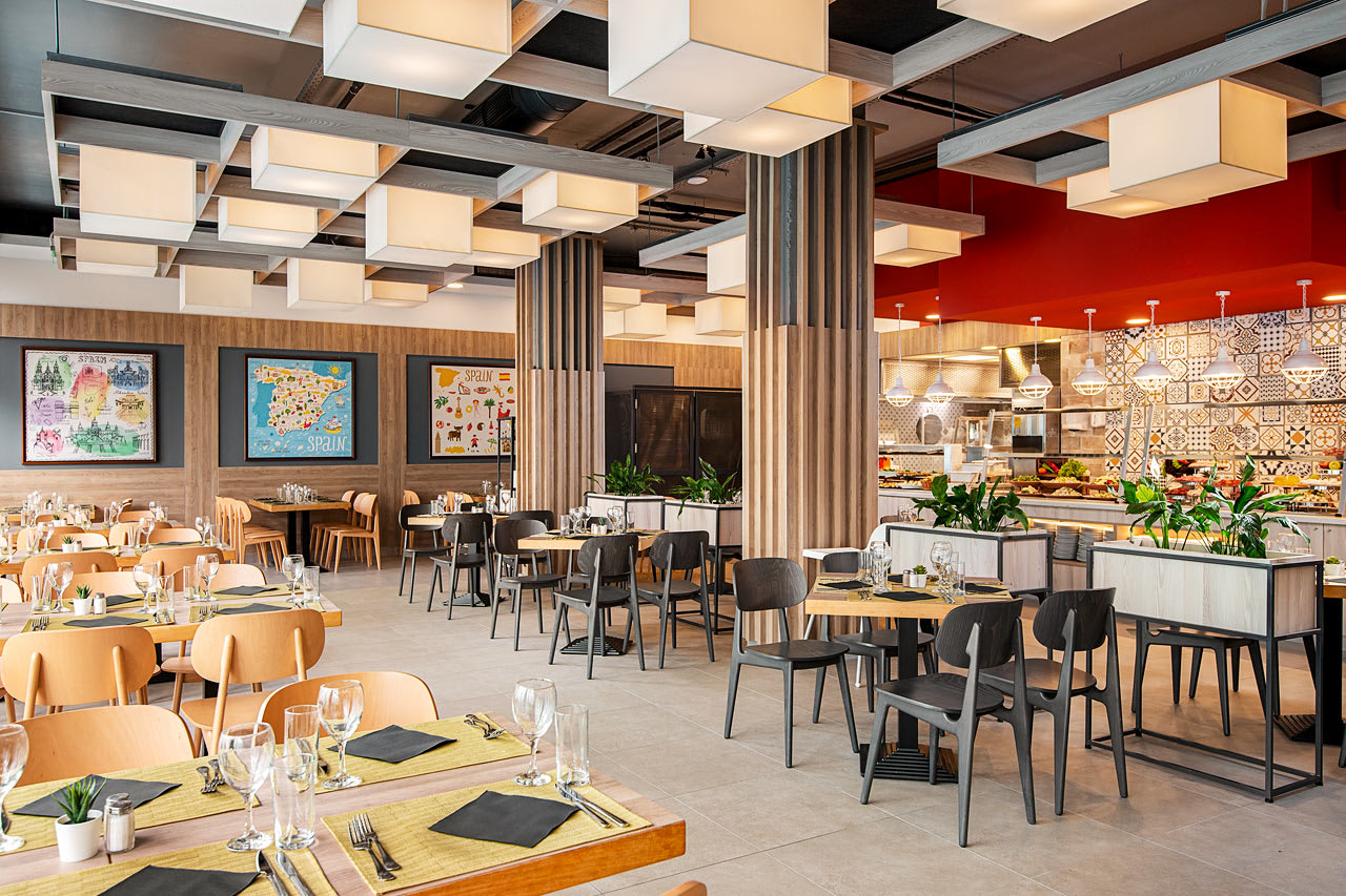 Bufférestaurant med spanske retter