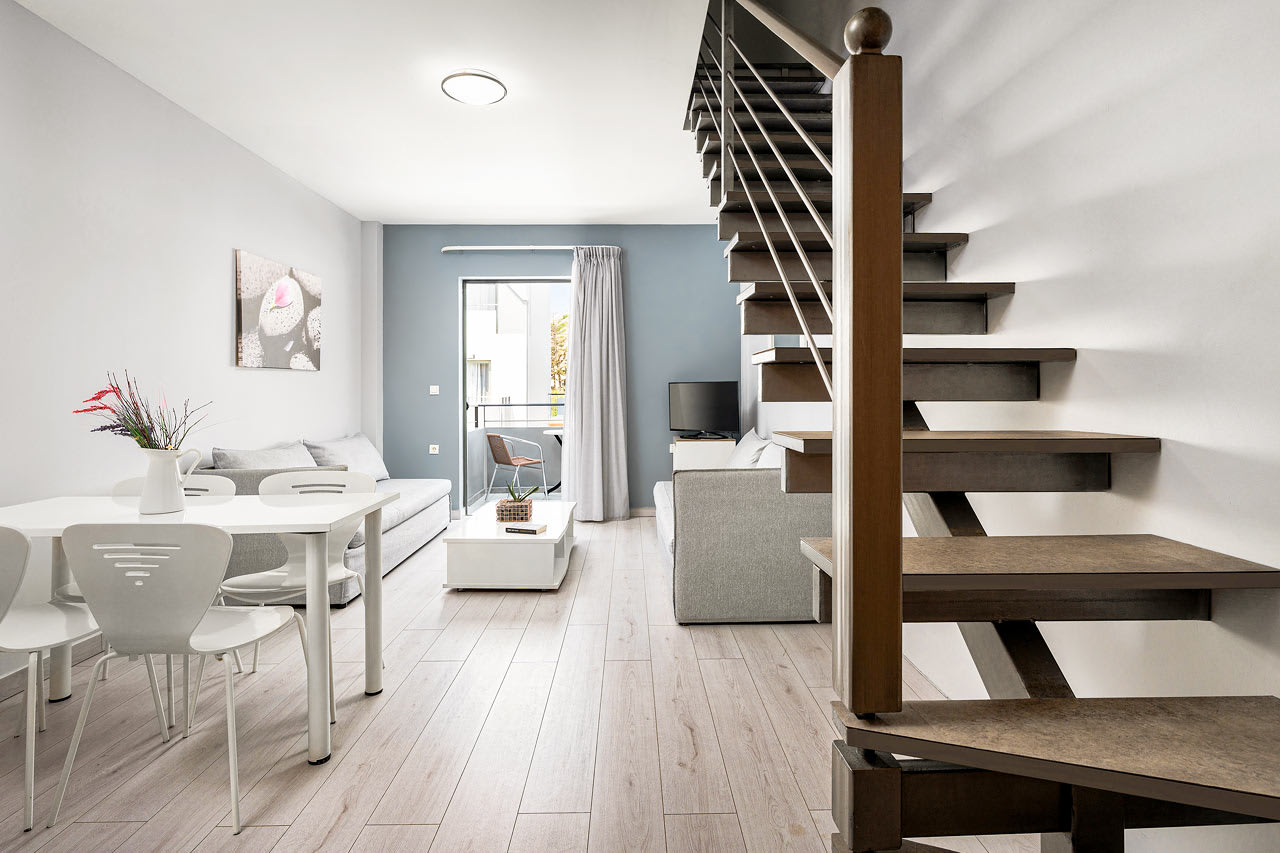 1-romsleilighet med to etasjer