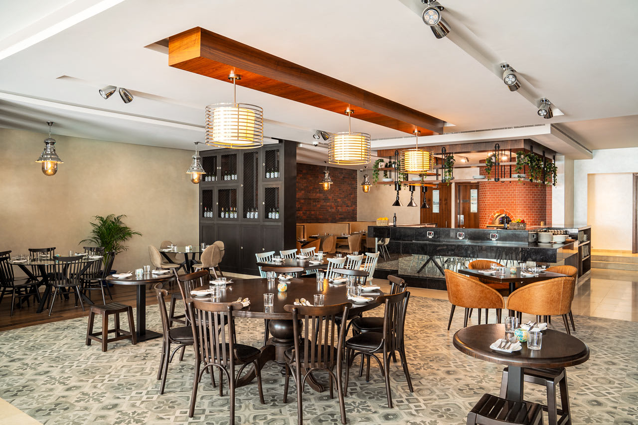 À la carte-restaurant med retter fra Middelhavet