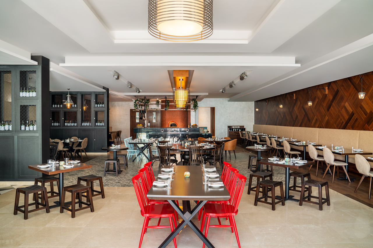 À la carte-restaurant med retter fra Middelhavet