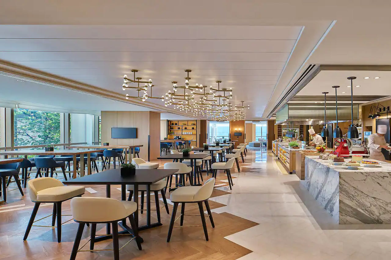 En av hotellets restauranter
