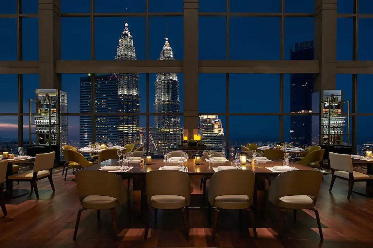 En av hotellets restauranter
