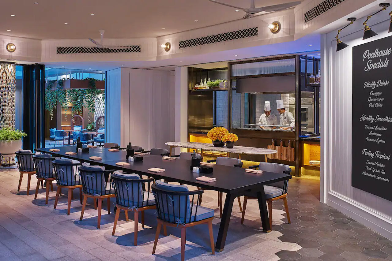 En av hotellets restauranter