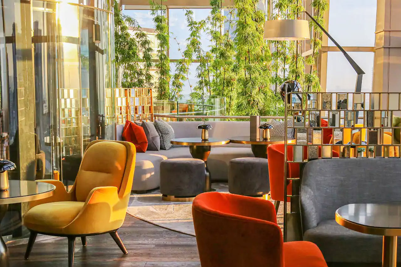 En av hotellets restauranter