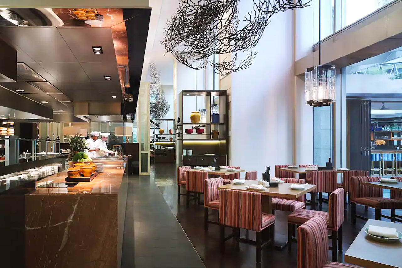 En av hotellets restauranter