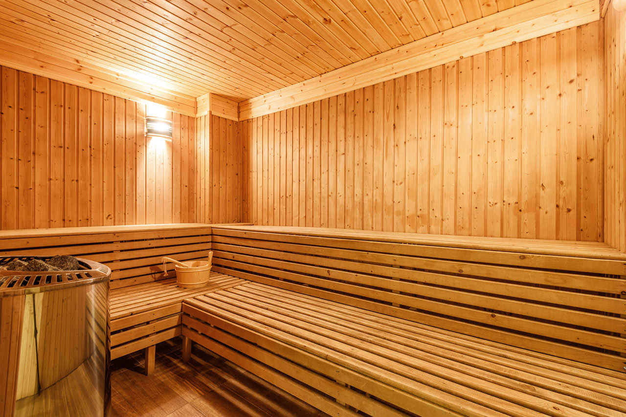 Badstue i hotellets spa