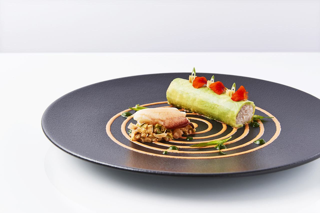 Bilder fra hotellets Michelin-restaurant