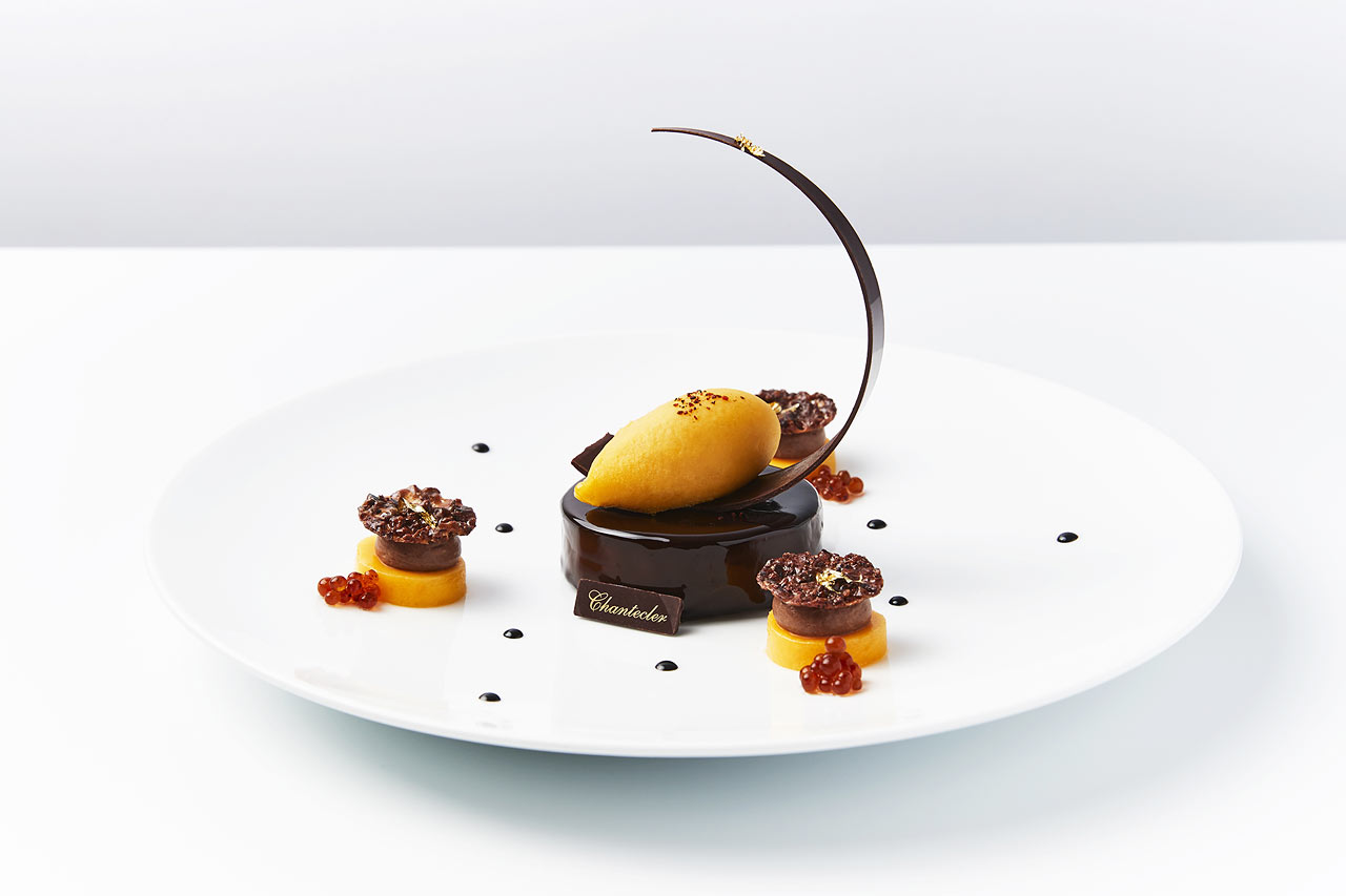Bilder fra hotellets Michelin-restaurant