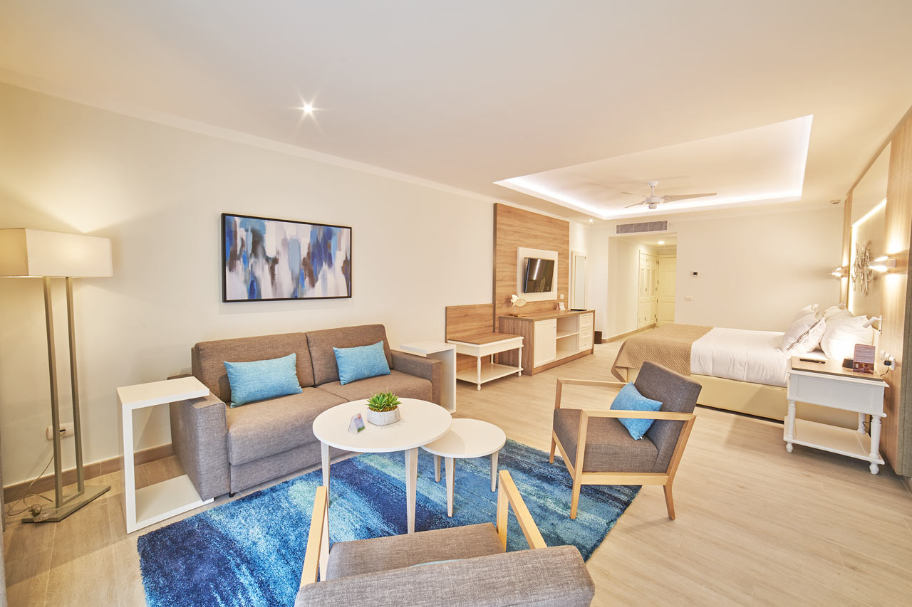 Juniorsuite med direkte utgang til basseng