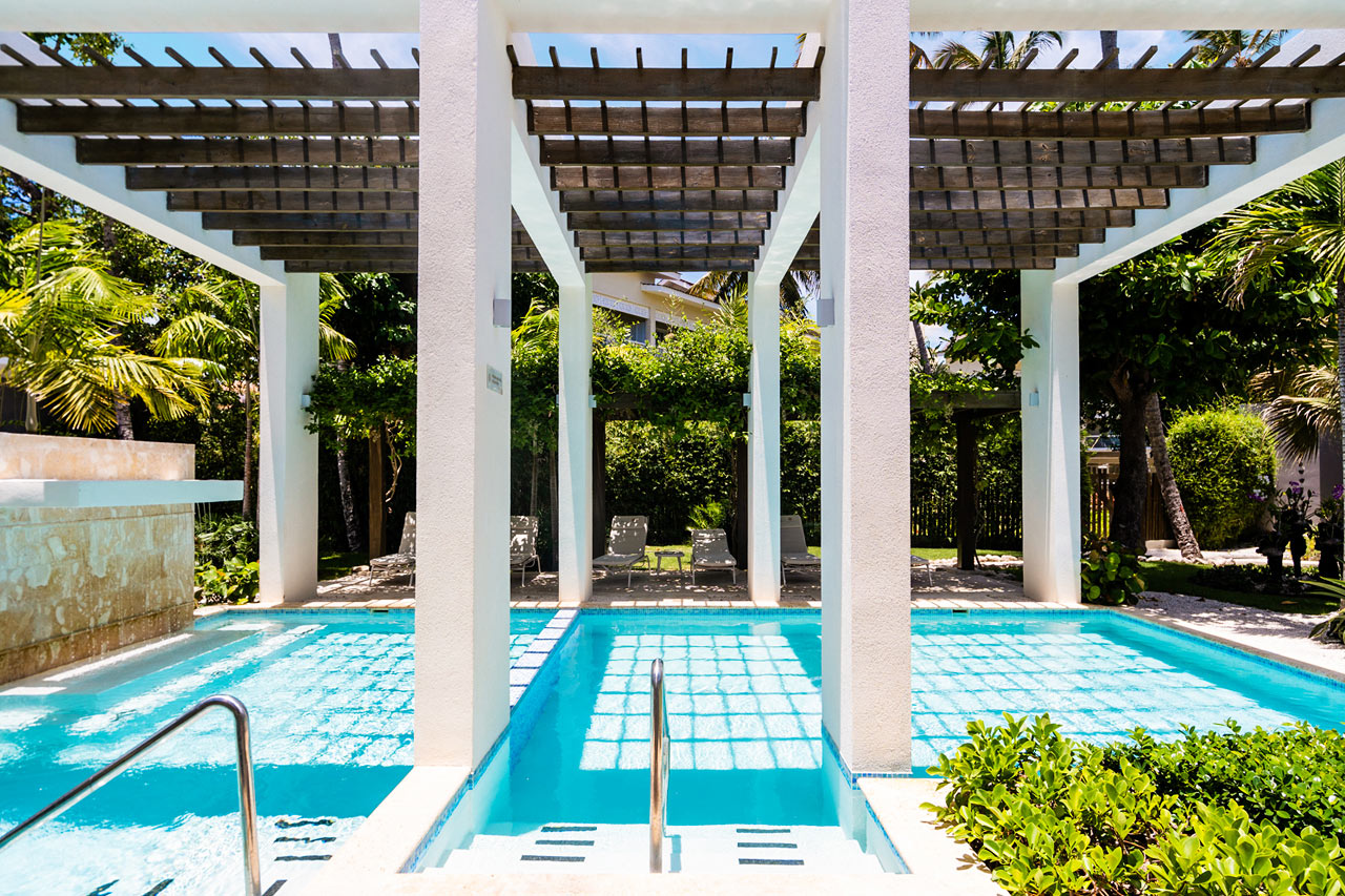 Basseng ved hotellets spa