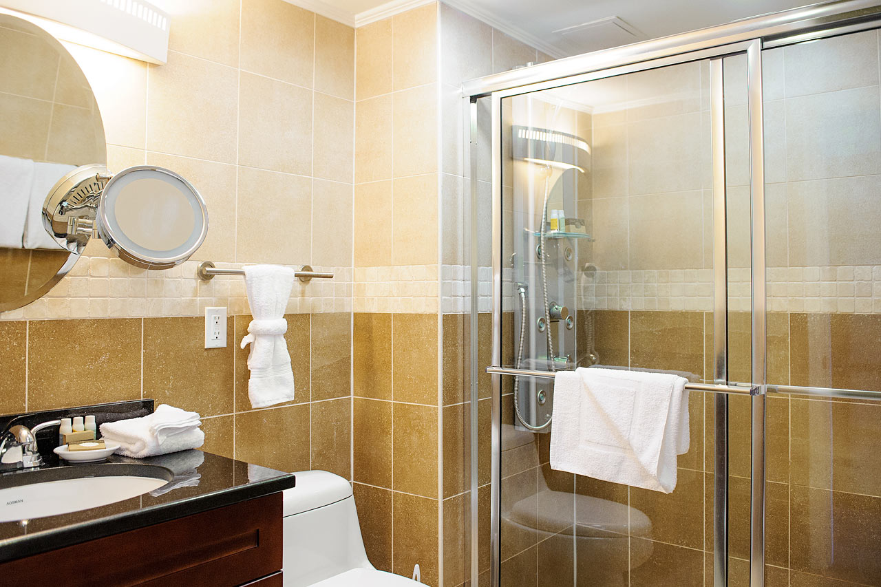 Badet i en 1-romsleilighet