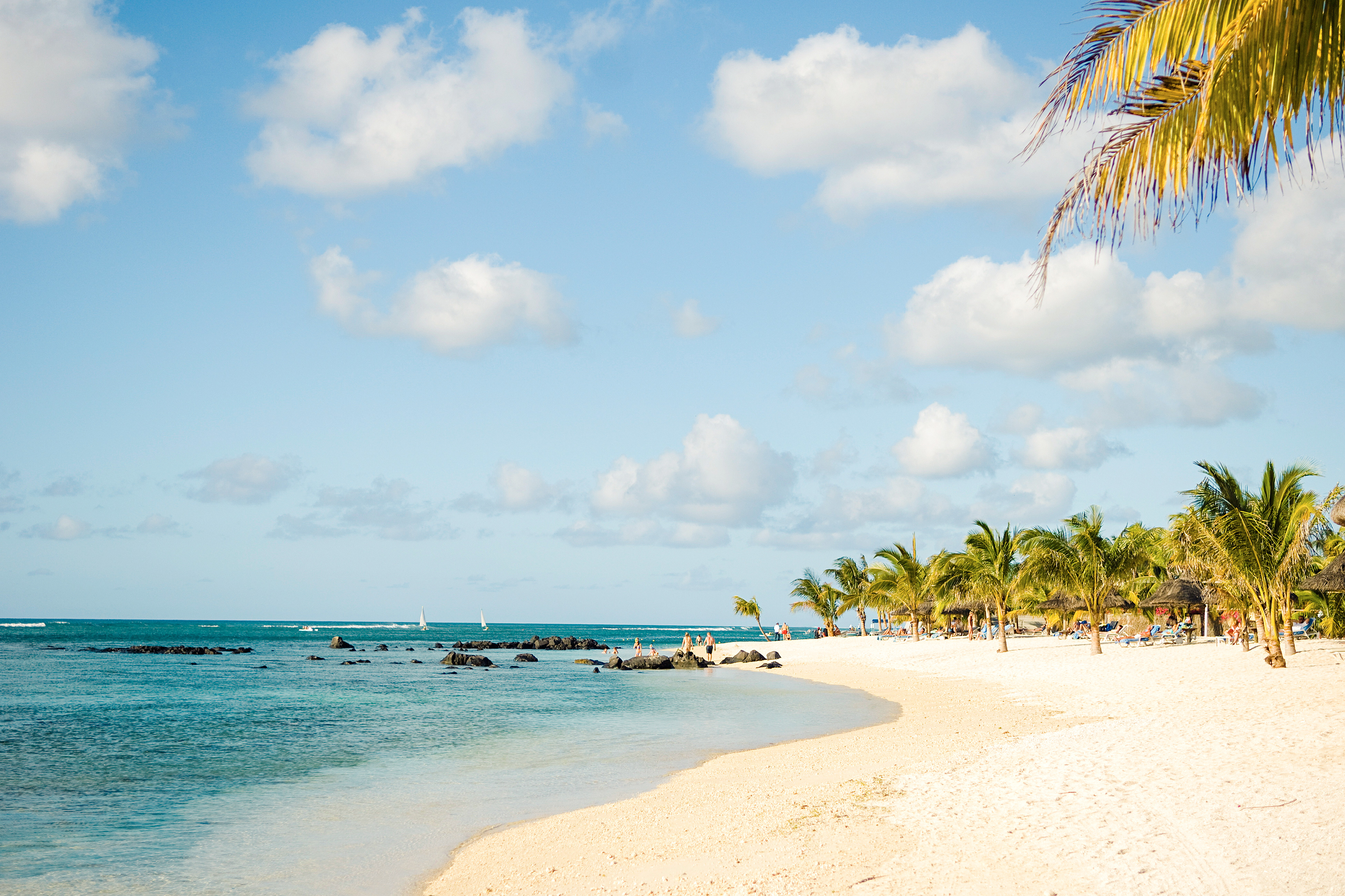 Stranden ved Le Victoria Hotel, Mauritius