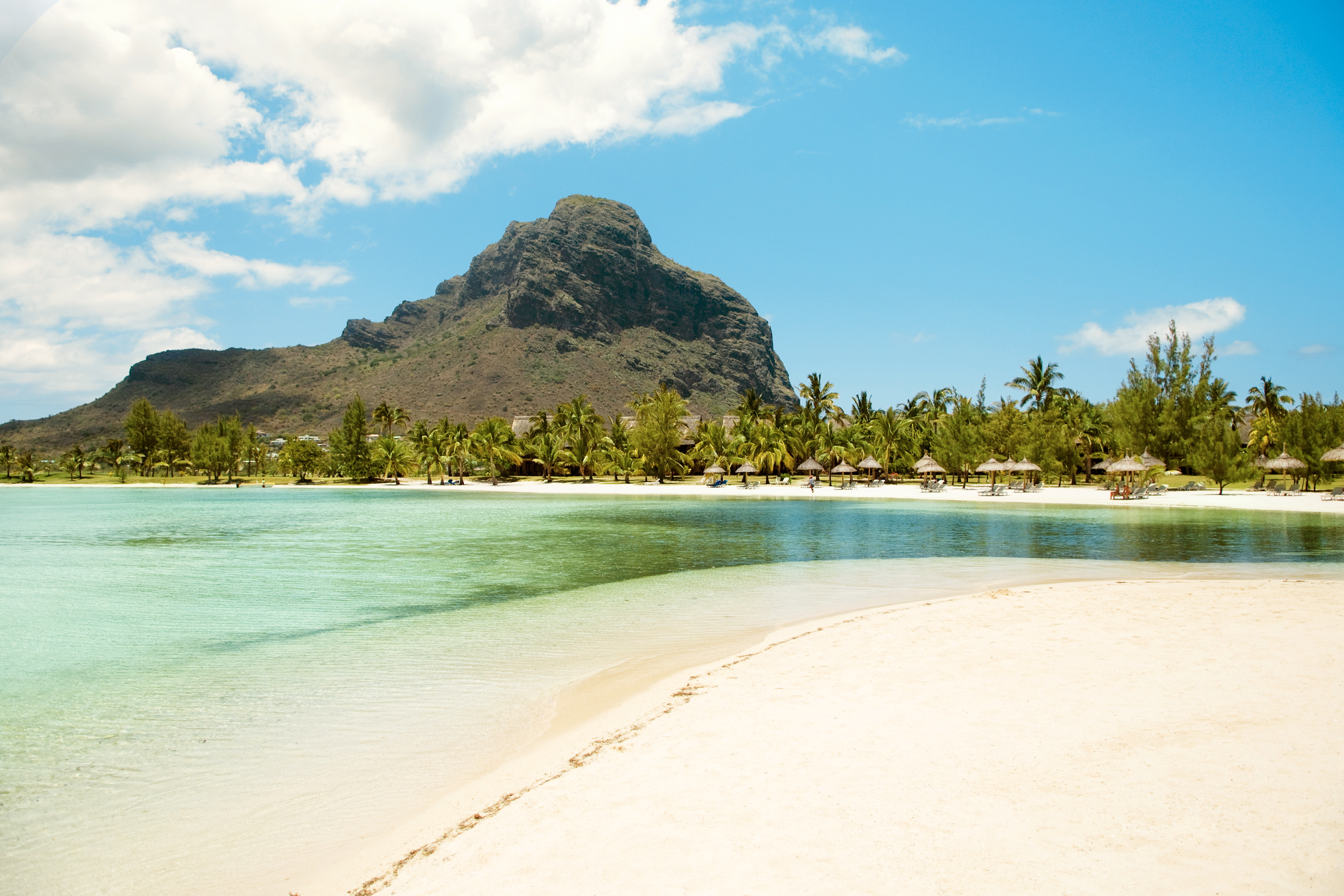 Stranden ved Paradis Hotel, Le Morne, Mauritius