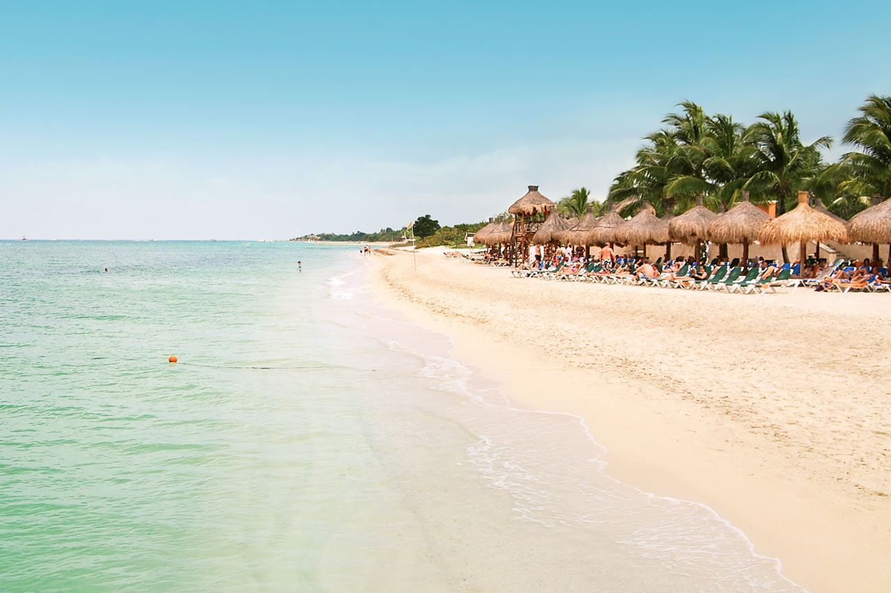 Stranden nedenfor Occidental Cozumel