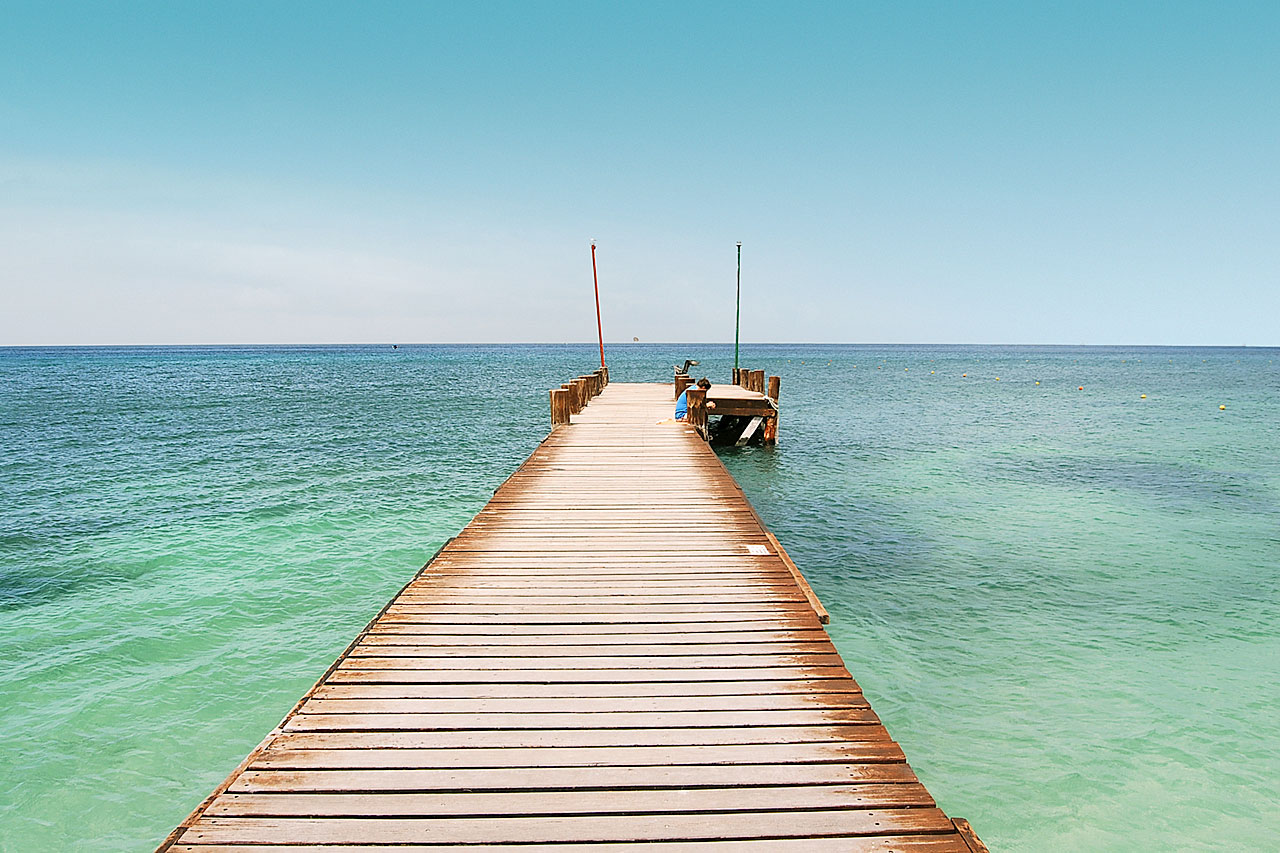 Bryggen nedenfor Occidental Cozumel