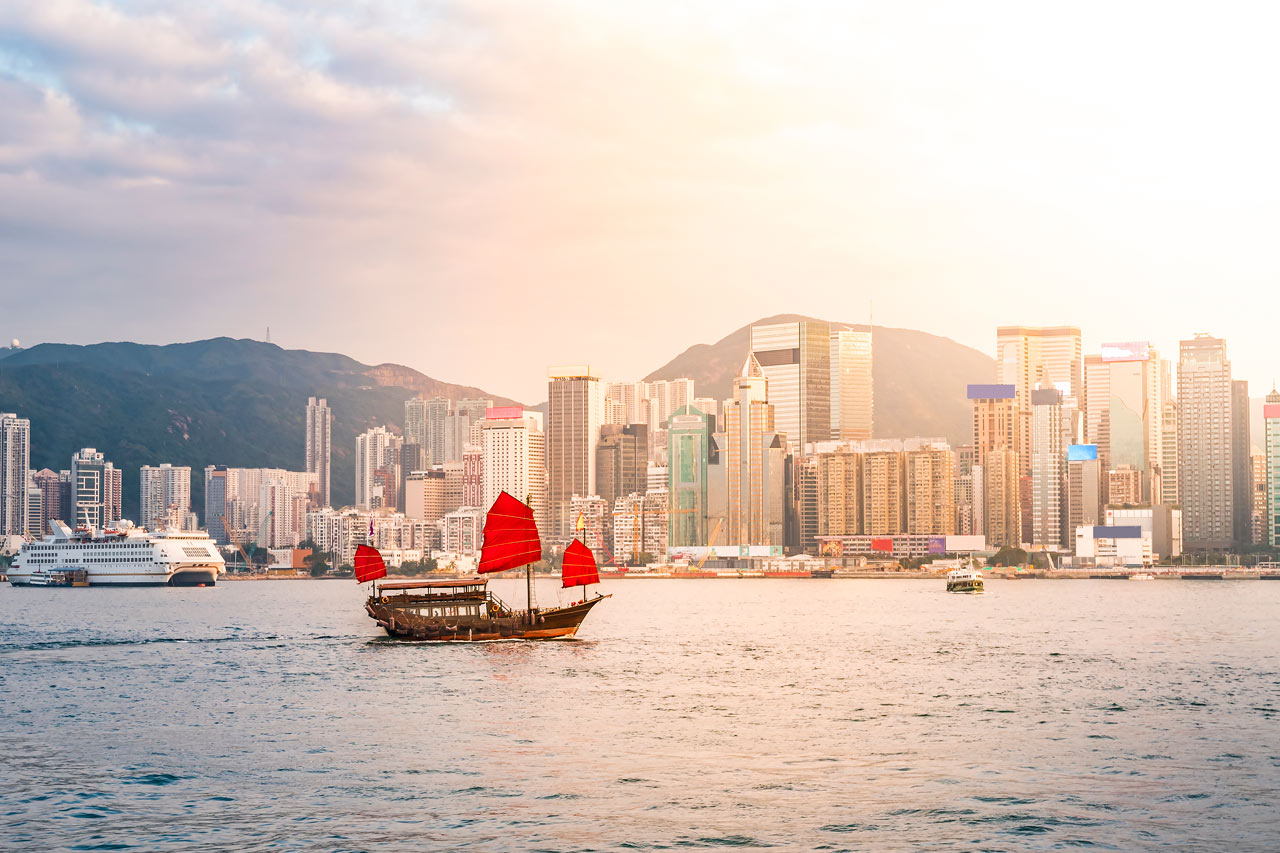 Utsikt over Victoria Harbour