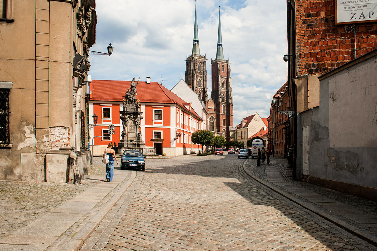 Døperen Johannes katedral (Cathedral of St. John the Baptist) i Wroclaw