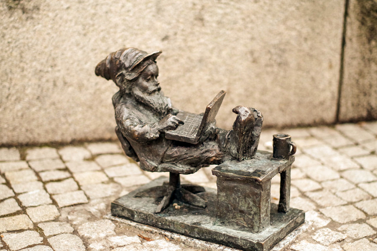 En av byens ikoniske statuer